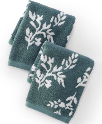 Cotton Jacquard 2-Piece Washcloth Set