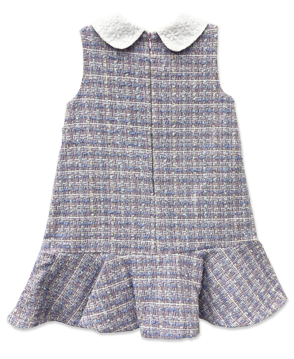 Blueberi Boulevard Girls' 2T-6X Boucle Sleeveless Dress