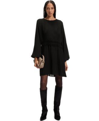 Women's Smocked Waistband Pliss&eacute; Dress