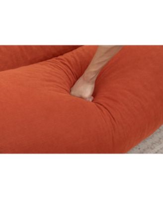  Adjustable Corduroy Floor Sofa with Straps for Versatile Configurations