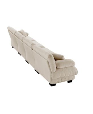 Streamdale 4-Seater Modular Chenille Sectional Sofa for Living Room