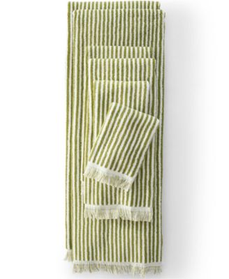 Cotton Yarn-dyed Stripe 6-Piece Bath Towel Set