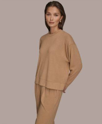 Women's Brushed Jersey Long Sleeve Crew Neck Top