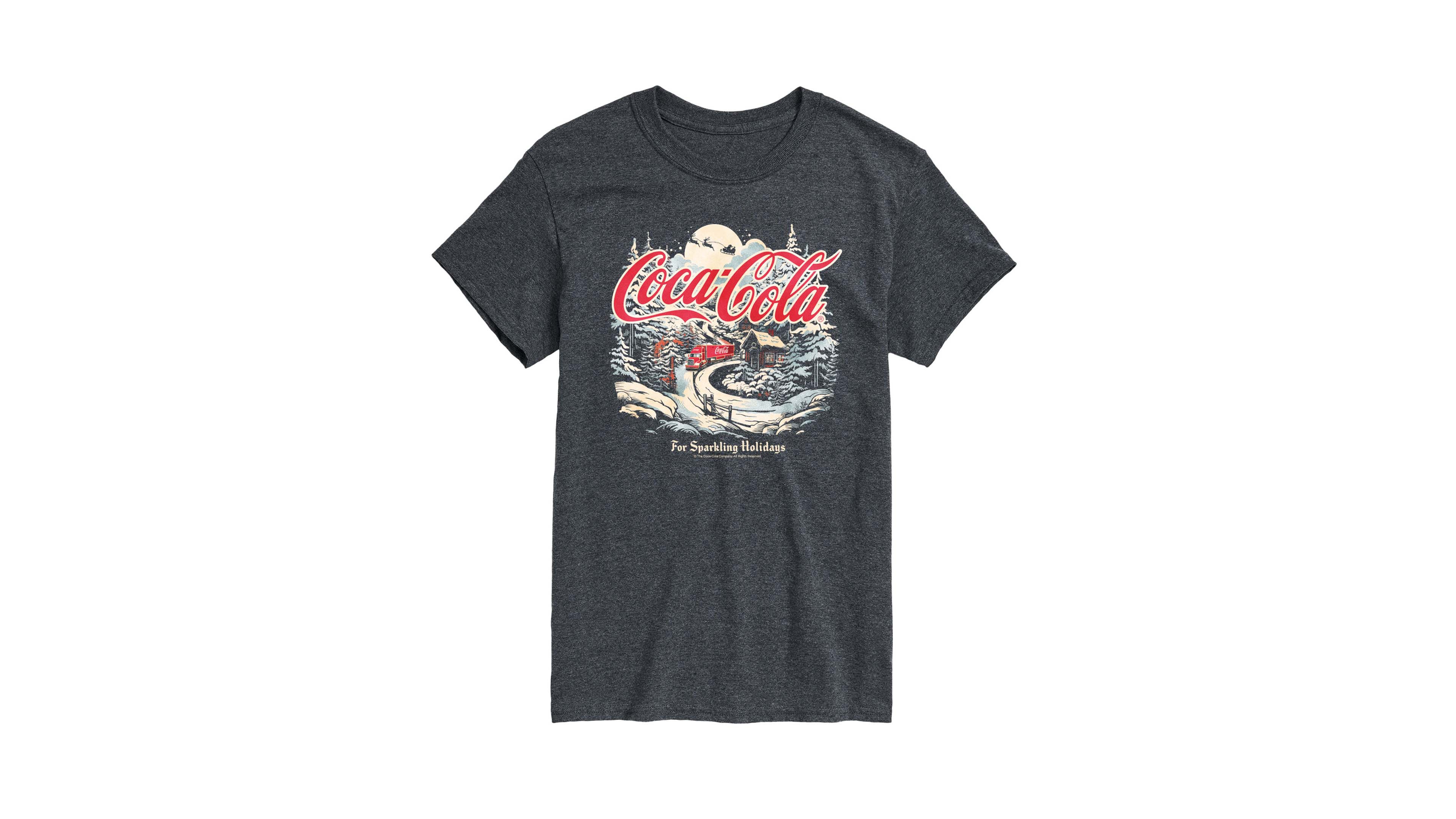 Airwaves Men's Coca-Cola Deliver Holiday Cheer Graphic Short-Sleeve T-Shirt