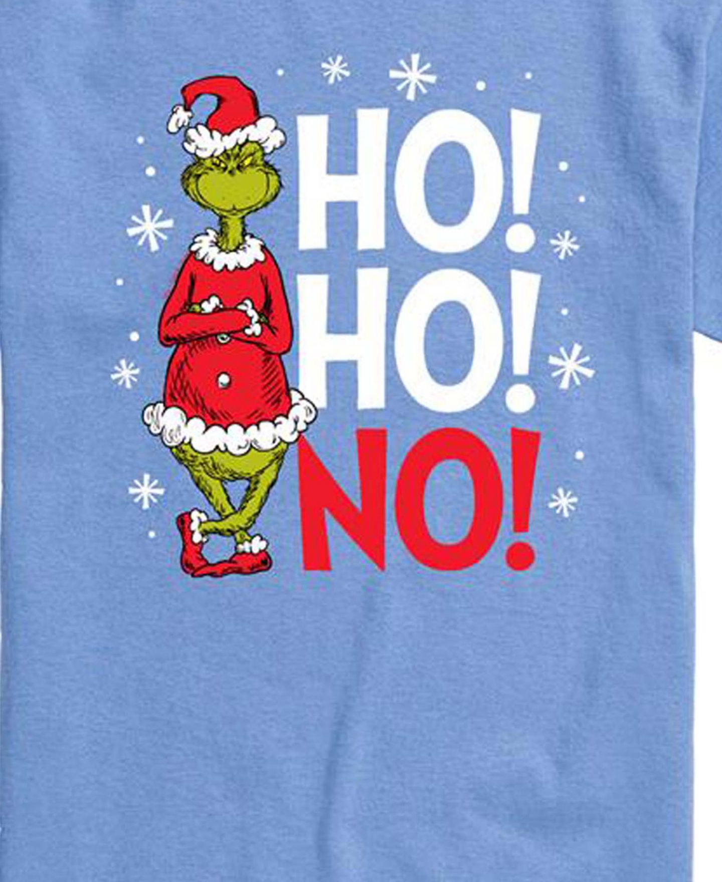 Мужская футболка AIRWAVES The Grinch Ho Ho No Graphic Short-Sleeve, цвет: Синий — фото 3
