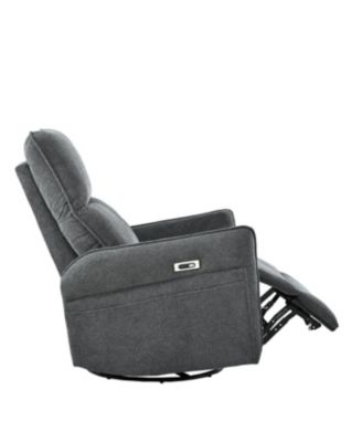 Streamdale 270 Power Swivel Rocker Recliner Chair for Adults, Electric Nursery Glider (Dark Gray