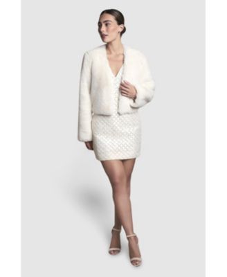 Women's Edge To Edge Faux Fur Coat