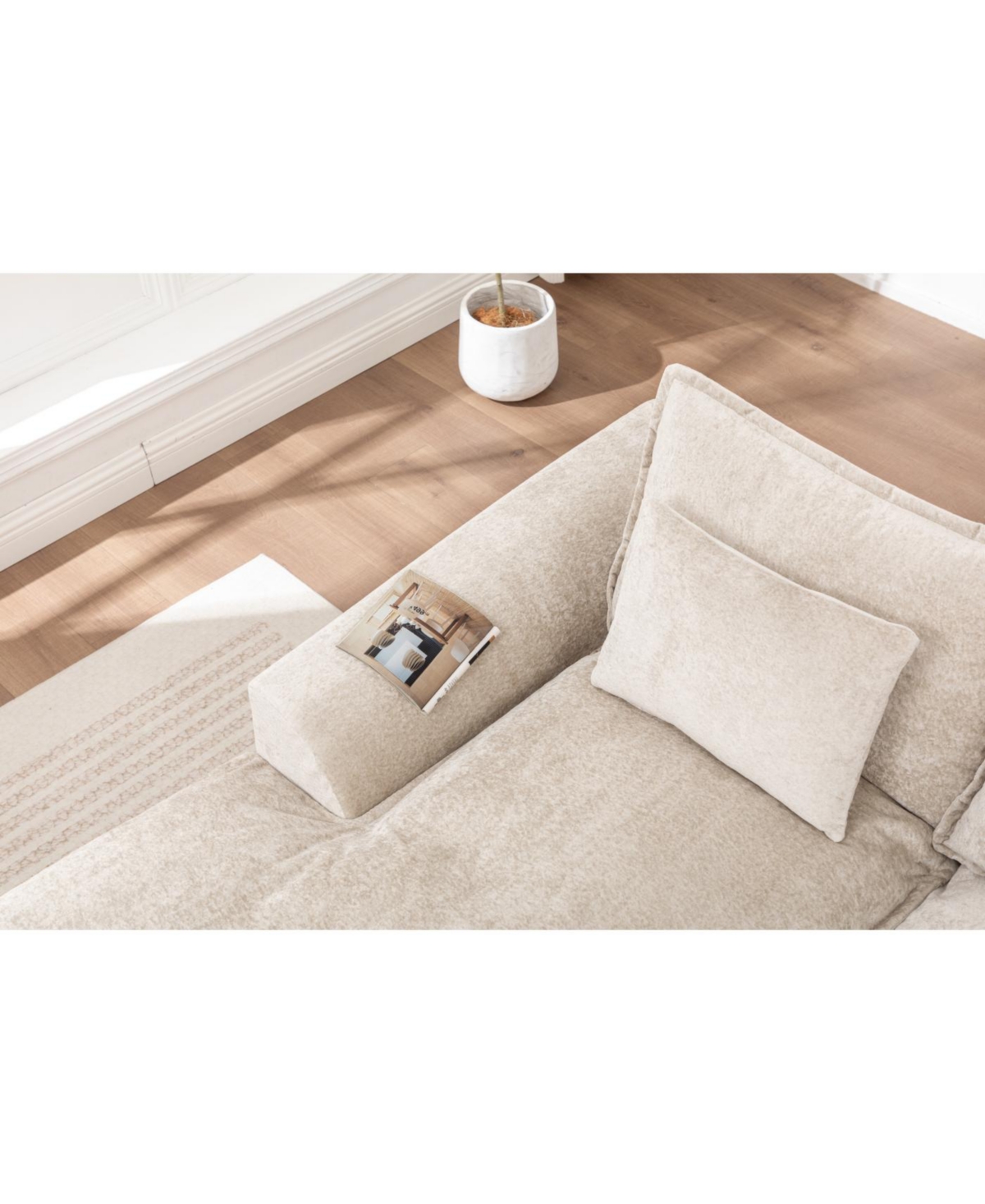 Streamdale Furniture Streamdale 103" Cloud Sectional Couch with L-Shape Chaise