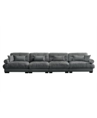 Streamdale Super Comfort Oversized Modular Velvet Sectional Sofa Couch with Armrests