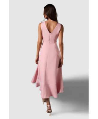 Women's Waterfall Crepe Midi Dress