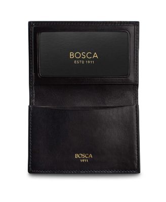 Men's Old Leather Full Gusset 2 Pocket Card Case With ID