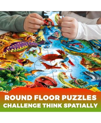 Quokka 48 Piece Round Puzzles Large Giant Educational - Space Activity Game Toy for Boys and Girls