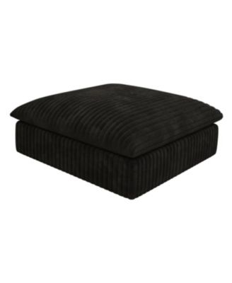 Streamdale Cloud Sofa, Corduroy, Deep Seat, Double-layer, Removable Cushion, Black