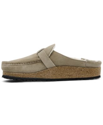 Women's Buckley Shearling Suede Leather Clogs from Finish Line