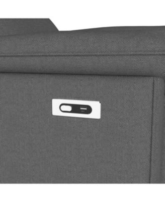 Streamdale Wall Hugger Zero Wall Power Recliner Chair with USB (Dark Gray)