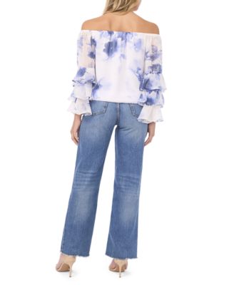 Women's Long-Sleeve Ruffle Top