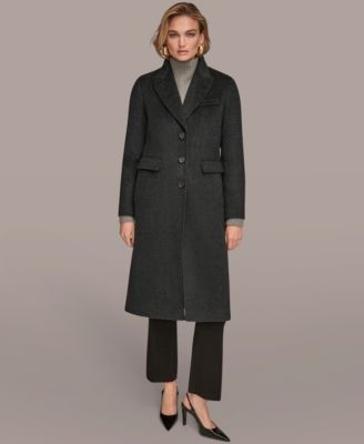 Women's Single-Breasted Stitch Trimmed Coat