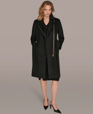 Women's Notch Collared Belted Coat