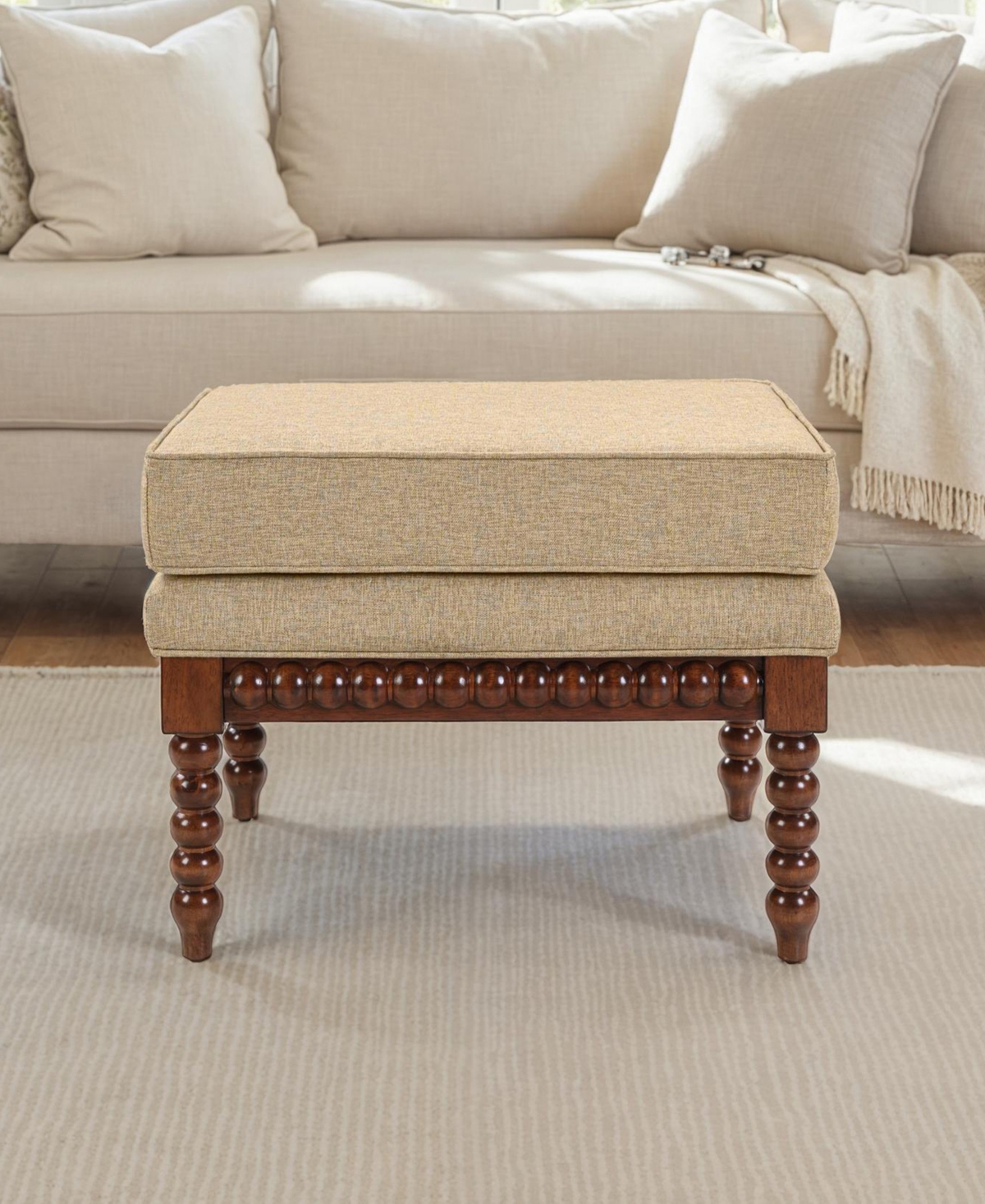 Convenience Concepts 22.5" Plywood Elizabeth Coffee Table Ottoman