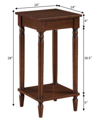 14" French Rubberwood Traditional End Table