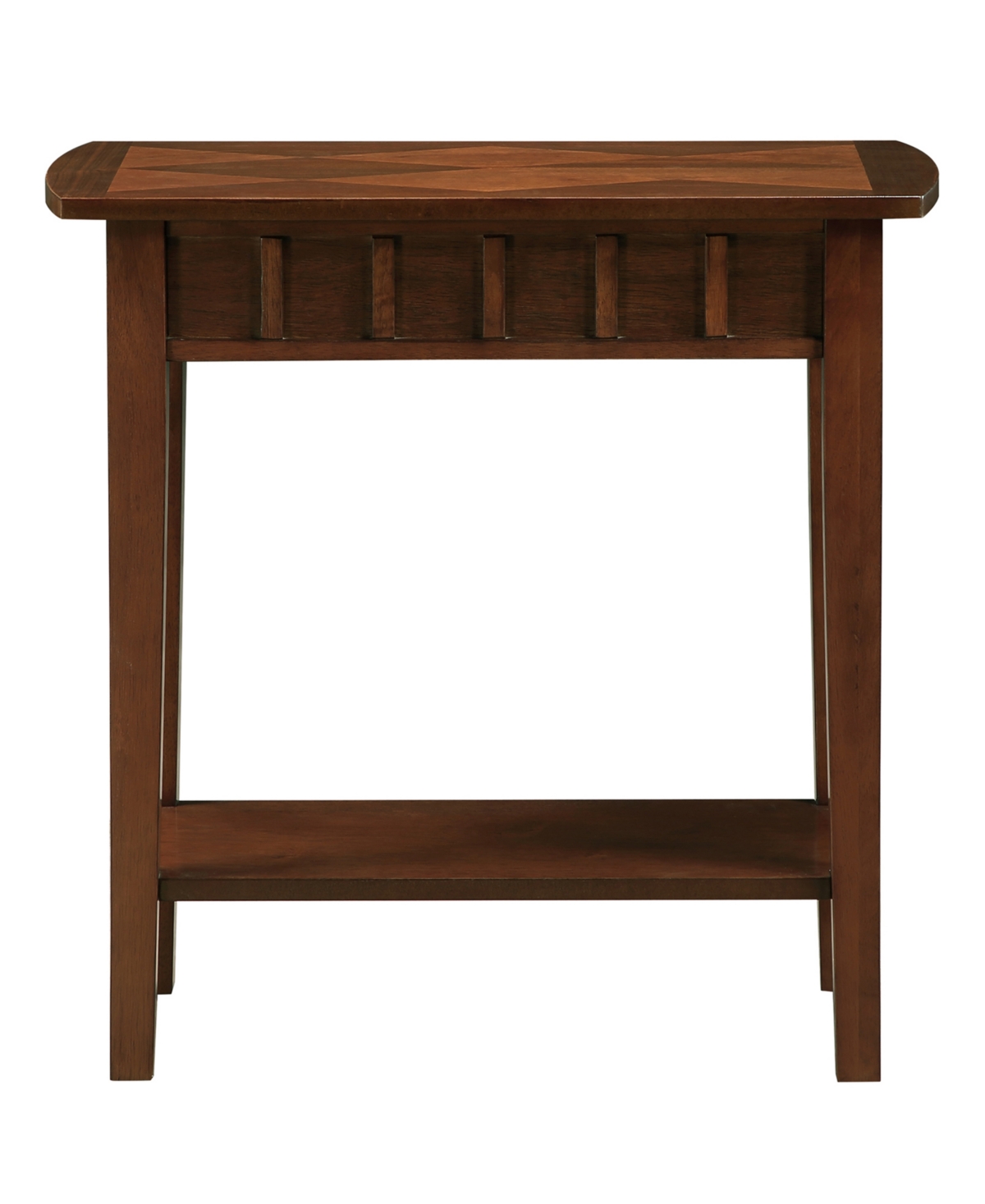 Convenience Concepts 24" Dennis Rubberwood End Table In Brown