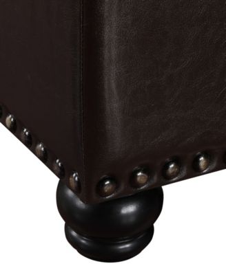 28" Plywood Square Ottoman Coffee Table