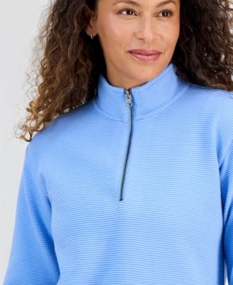 Petite Mock-Neck Sweatshirt, Macy's Exclusive