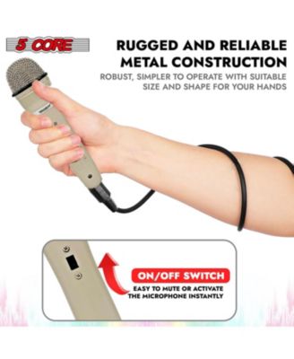 XLR Microphone Dynamic Mic Karaoke Singing Studio Mics Handheld Microfono