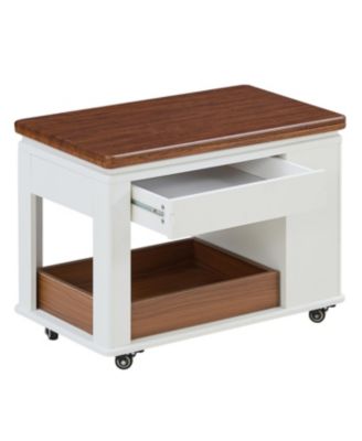 Modern Multi-Function Coffee Side Table with Foldable
