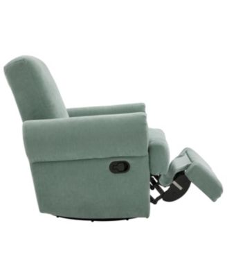 Streamdale Manual Recliner Sofa Swivel Rocker Chair with Adjustable Backrest, Sky Blue
