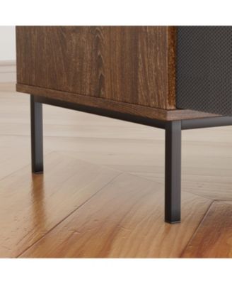  Record Player Stand with Adjustable Shelves & Speaker Shelf