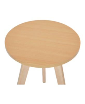 Solid Wood Frame with MDF Top, Modern Accent Table