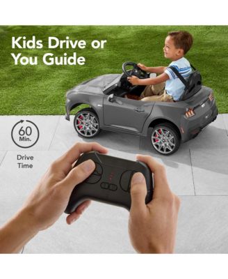 Kids 12V Electric Ride-On Car Officially Licensed Ford Mustang w/ Remote, LED Lights