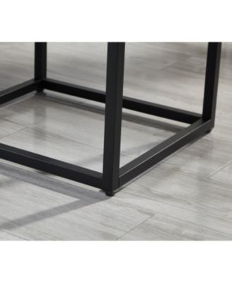 Astral 3-Piece Bedroom Set: Tufted Wingback Bed & Two Gray Nightstands