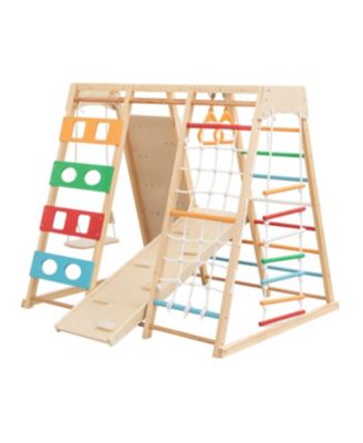  2-in-1 Slide & Climb Set: 9-in-1 Outdoor Playset for Motor Skills & Fun