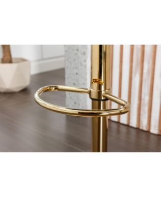 Velvet 360 Rotating Bar Chair with Adjustable Height - Modern Kitchen Island Chair