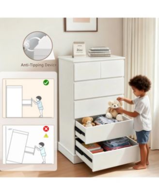 6-Drawer Dresser for Bedroom, Modern Chest of Drawers