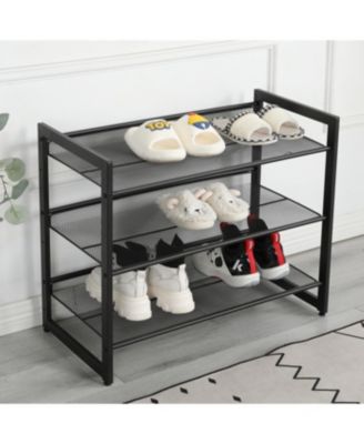3-Tier Adjustable Shoe Rack Organizer for Entryway