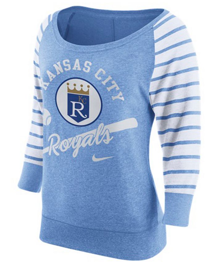 Nike Women's Kansas City Royals Coop Gym Vintage Crew Sweatshirt - Macy's