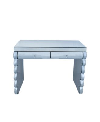  Silver Mirror Console Table with 2 Drawers