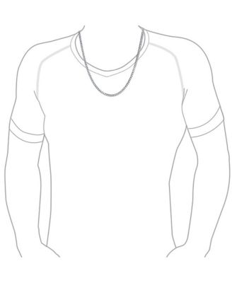 Set of 2 Solid 6MM Sterling Silver Miami Cuban Curb Chain Necklace 18 & 20 Inch