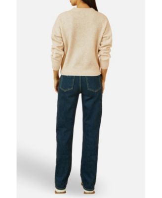 Women's Relaxed Knitted Sequin Sweater