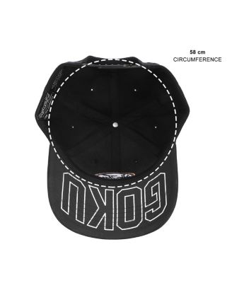 Men's Goku Kanji Symbol Black Cotton Twill B2 Ball Cap