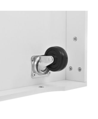 Streamdale Multifunctional Extendable Kitchen Island Cart with Outlet & Wheels