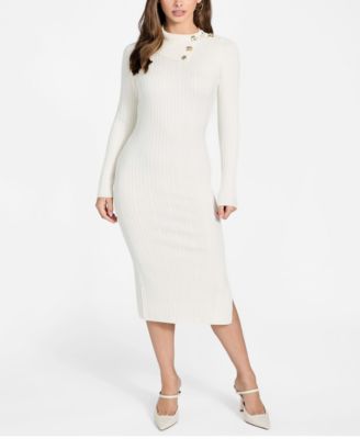 Women's Long-Sleeve Priscilla Cable Rib Dress