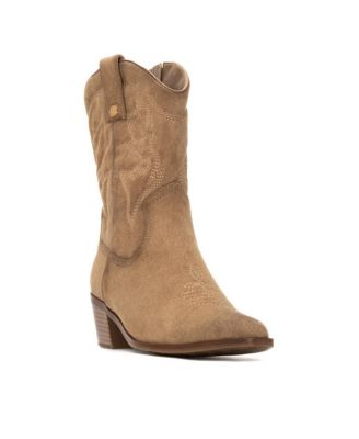Women's Suede Italian Western Booties