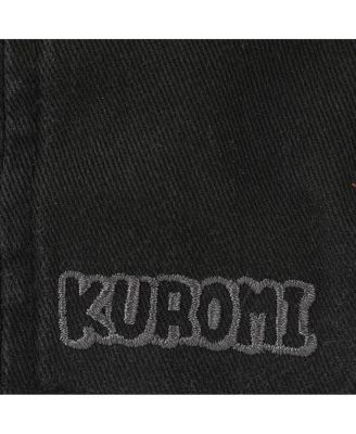 Embroidered Character Face Black Unstructured Baseball Cap