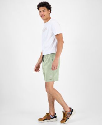 Men's Solid Drawstring Swim Trunks