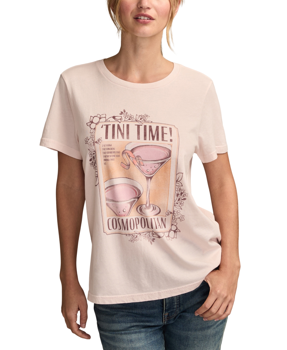 Lucky Brand Women's Martini Time Short-Sleeve T-Shirt