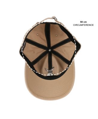 Men's Embroidered Donkey Face Tan Unstructured Baseball Cap